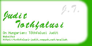 judit tothfalusi business card